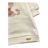 LALALU' abito girocollo tinta unita con stampa Bianco per Neonata VFL6N BIANCO LALALU' 