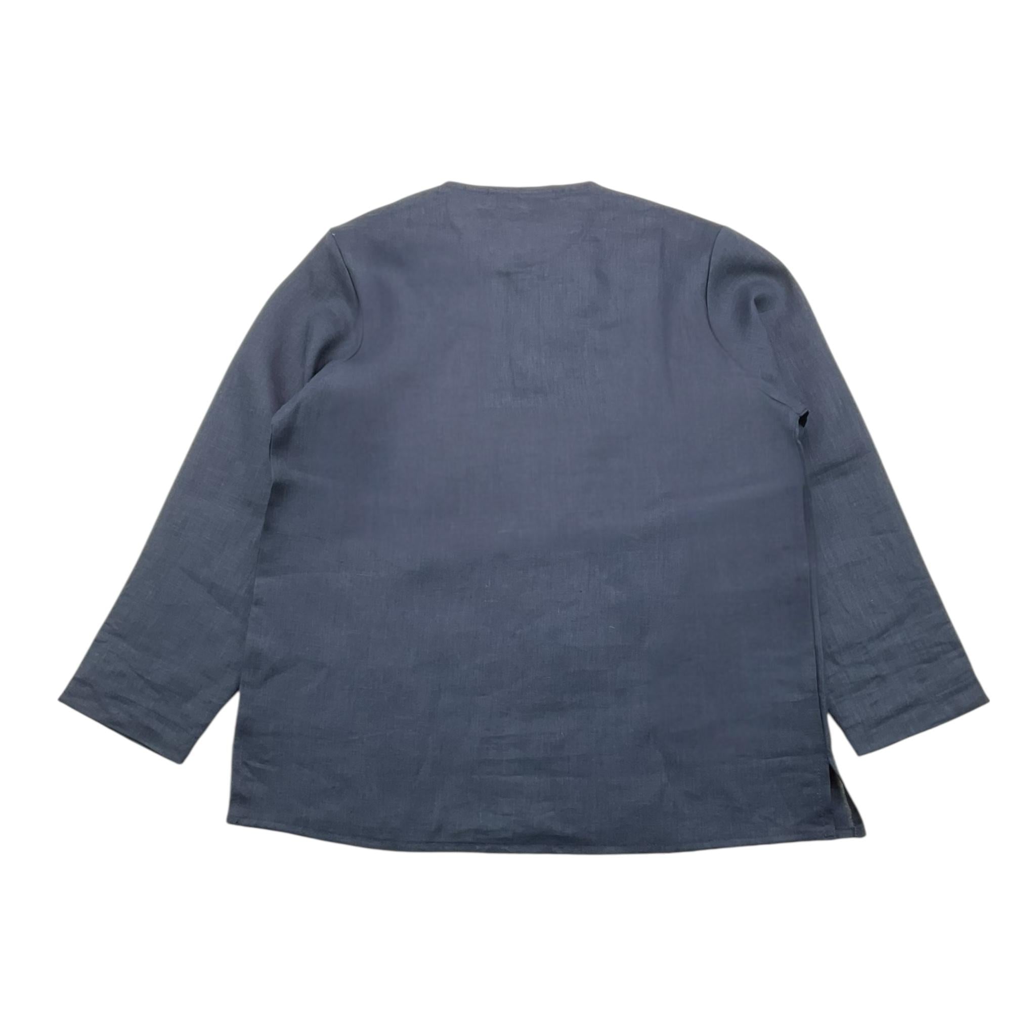 La Stupenderia Camicia Tinta Unita con Manica Lunga per Bambino TCCM75 BLU LA STUPENDERIA 