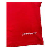 Hinnominate Canotta Girocollo Tinta Unita con Stampa Rosso per Bambina