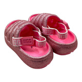Ugg Ciabatte Tinta Unita In Gomma Glitterate Fuxia Per Bambina