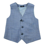 Manuell & Frank Gilet Tinta Unita per Bambino MF5247B AZZURRO MANUELL & FRANK 