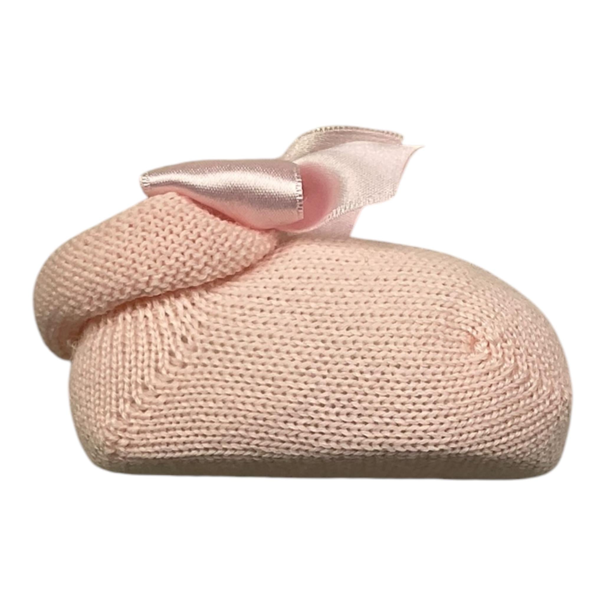STORY LORIS babbucce tinta unita con fiocco Rosa per Neonata 30509 ROSA STORY LORIS 