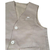 New Gereration Completo 2 Pezzi Gilet-Pantalone Beige per Bambino 42631 BEIGE NEW GERERATION 