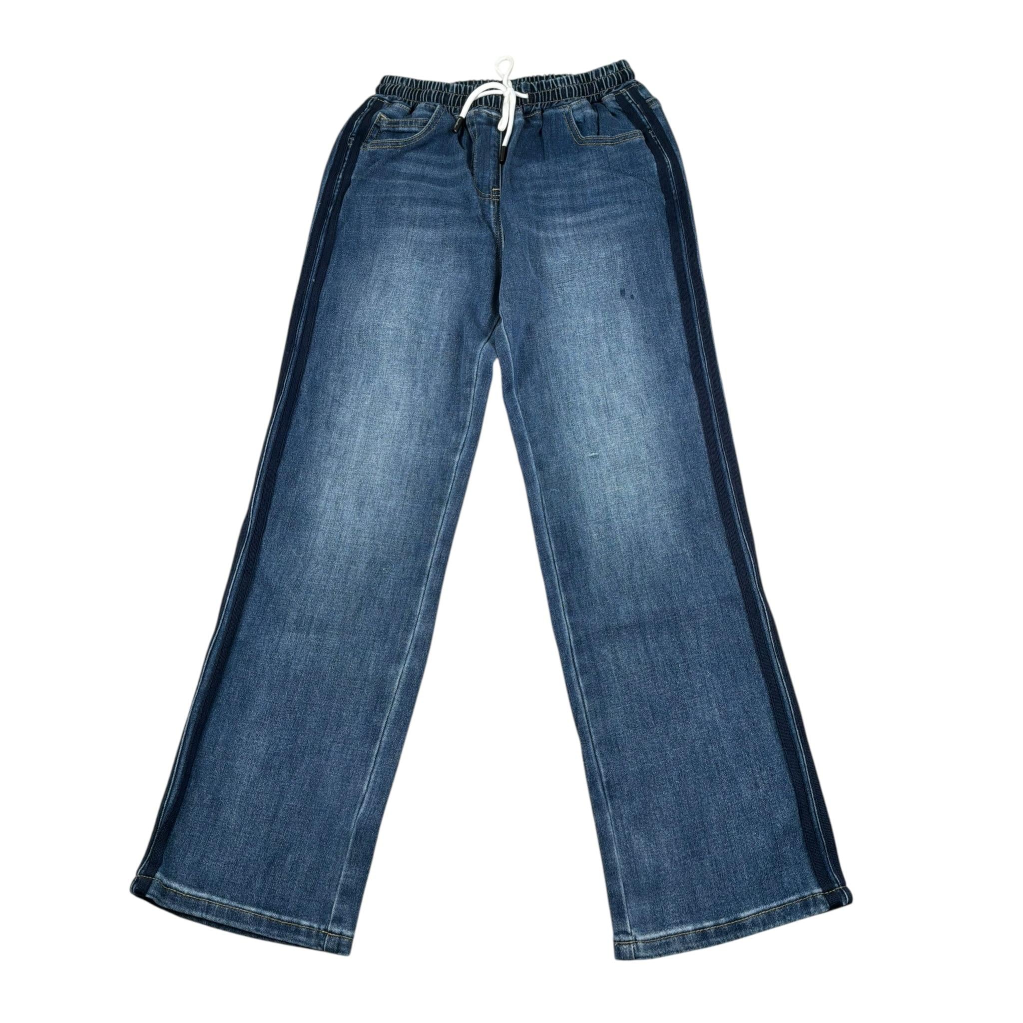 Refrigiwear Jeans Tinta Unita con Elastic In Vita per Bambina RWG606 BLU REFRIGIWEAR 