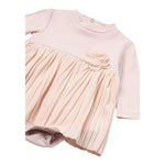 MAYORAL abito tinta unita con applicazine fiore Rosa per Neonata 2896 ROSA MAYORAL 