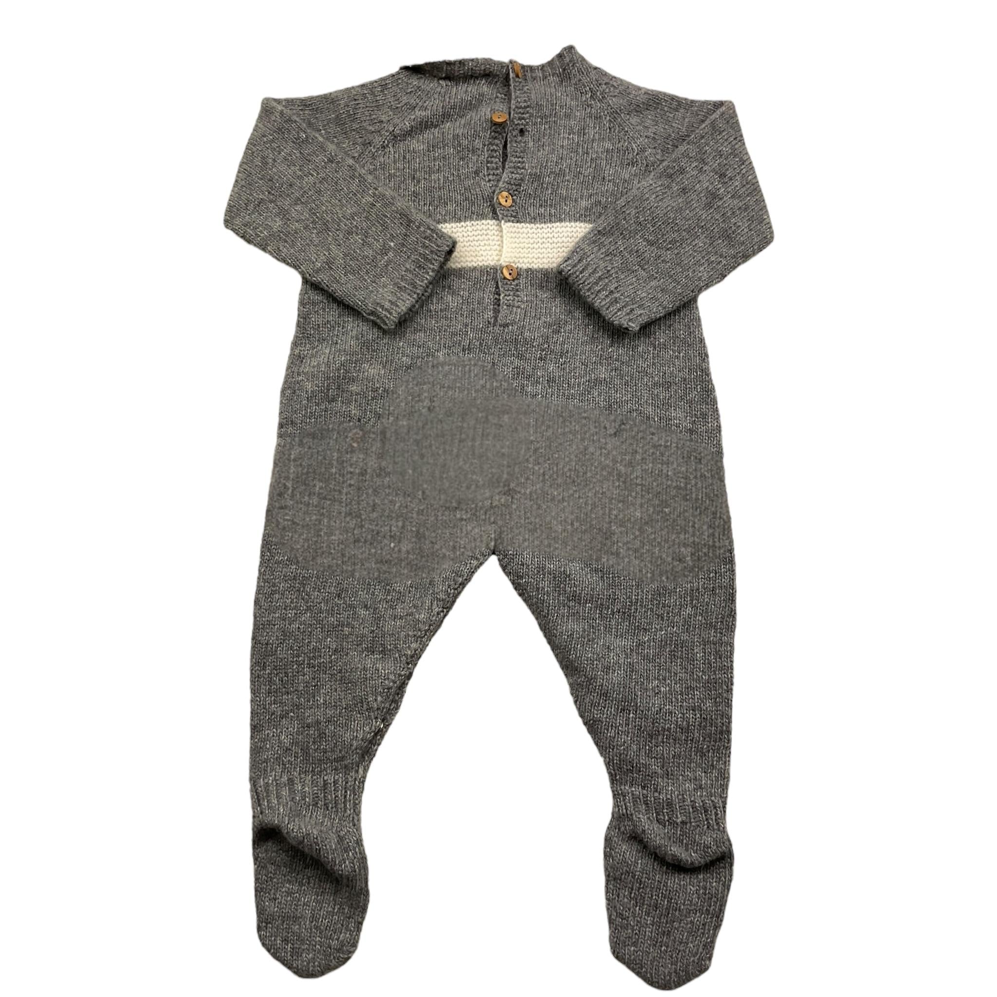 WEDOBLE tutina manica lunga tinta unita Grigio per Neonato I2404346 GRIGIO WEDOBLE 