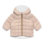 K-WAY giubbino reversibile con zip e cappuccio bicolore Bianco/beige per Neonata K7132PW BIANCO/BEIGE K-WAY 