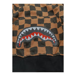 Sprayground Felpa con Cappuccio Fantasia Quadri per Bambino SPY1151BRW MARRONE SPRAYGROUND 