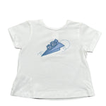 Malvi & Co T-Shirt Girocollo Tinta Unita con Stampa per Neonato S25N139CAJJ BIANCO MALVI & CO 