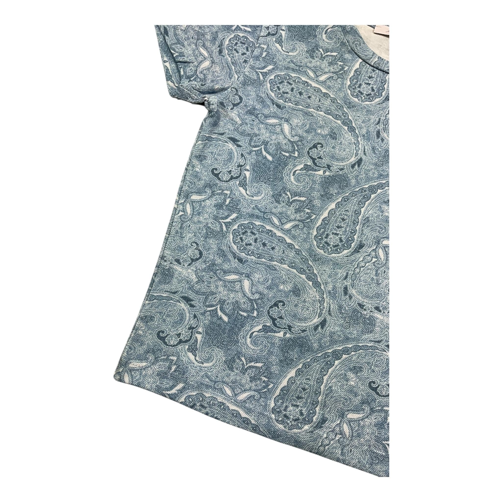 M+E' T-Shirt Girocollo Tinta Unita con Stampe per Neonato UEM0561N AZZURRO M+E' 