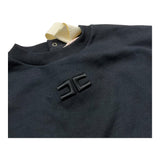 ELISABETTA FRANCHI felpa girocollo tinta unita con applicazioni fiocchi Nero per Neonata EGFE049N NERO ELISABETTA FRANCHI 