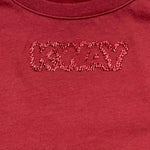 K-WAY shirt girocollo tinta unita con stampa Bordeaux per Bambina K5122TW BORDEAUX K-WAY 