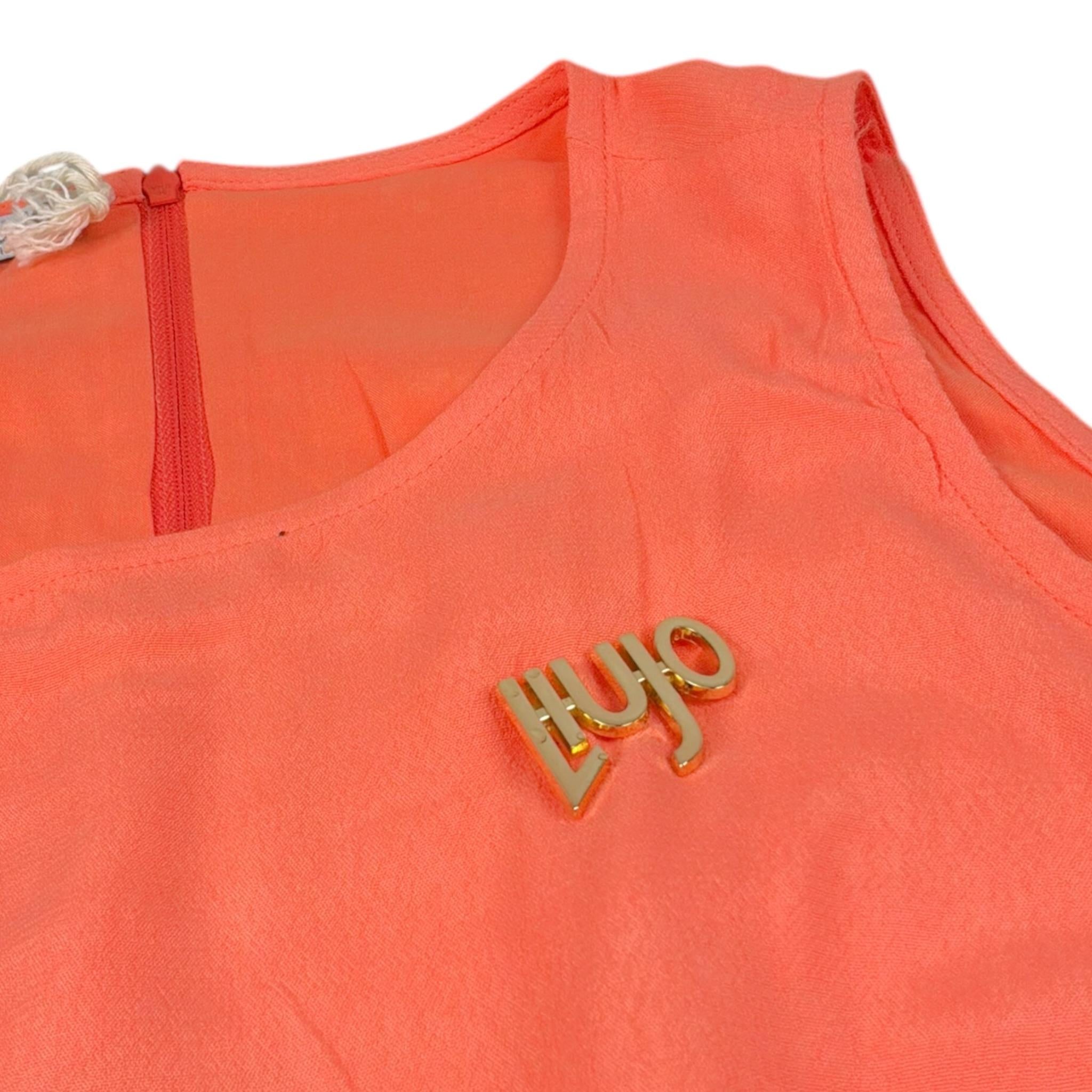 Liu Jo Tuta Intera Tinta Unita Giromanica per Bambina GA2106T4868 SALMONE LIU JO 