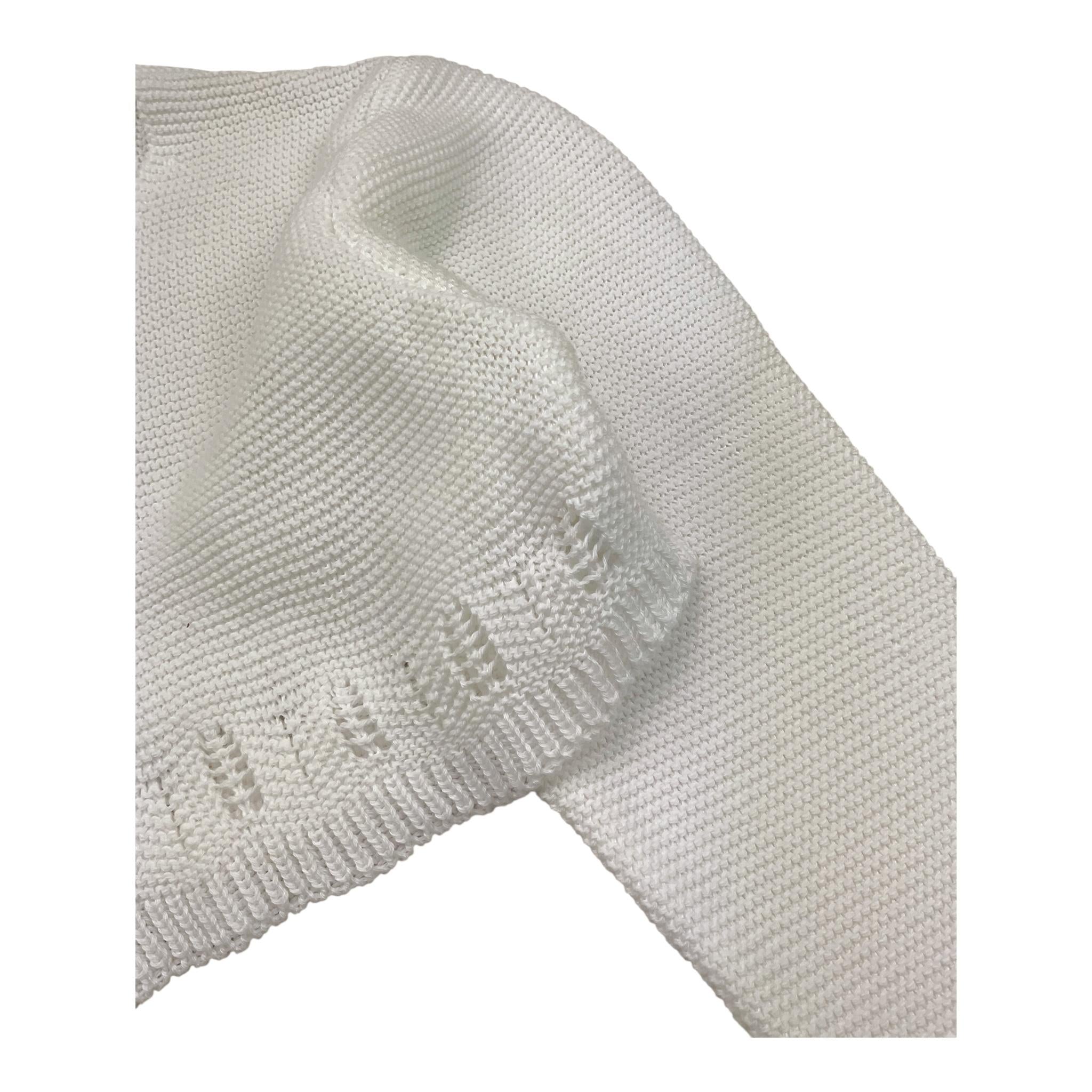 Barcellino Coprispalle Tinta Unita In Filo per Bambina 120821 BIANCO BARCELLINO 