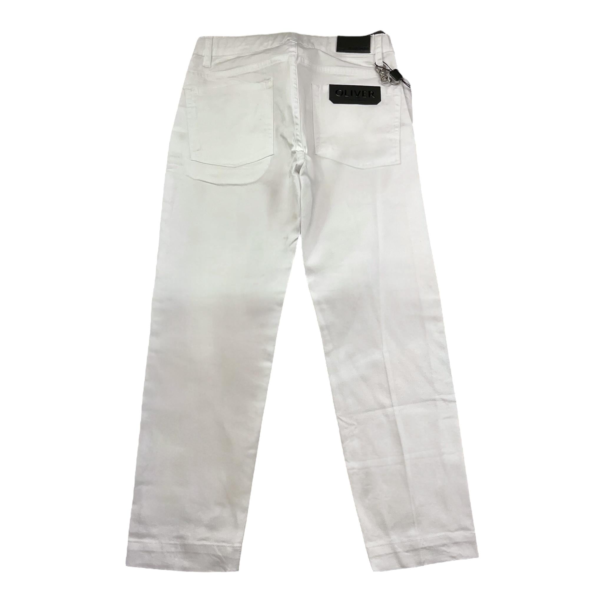 Antony Morato Pantalone Tinta Unita con Girovita Regolabile per Bambino MKTR00228 BIANCO ANTONY MORATO 