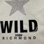 JOHN RICHMOND shirt modello crop tinta unita con stampa in contrasto Bianco per Bambina RGA24012TSX BIANCO JOHN RICHMOND 