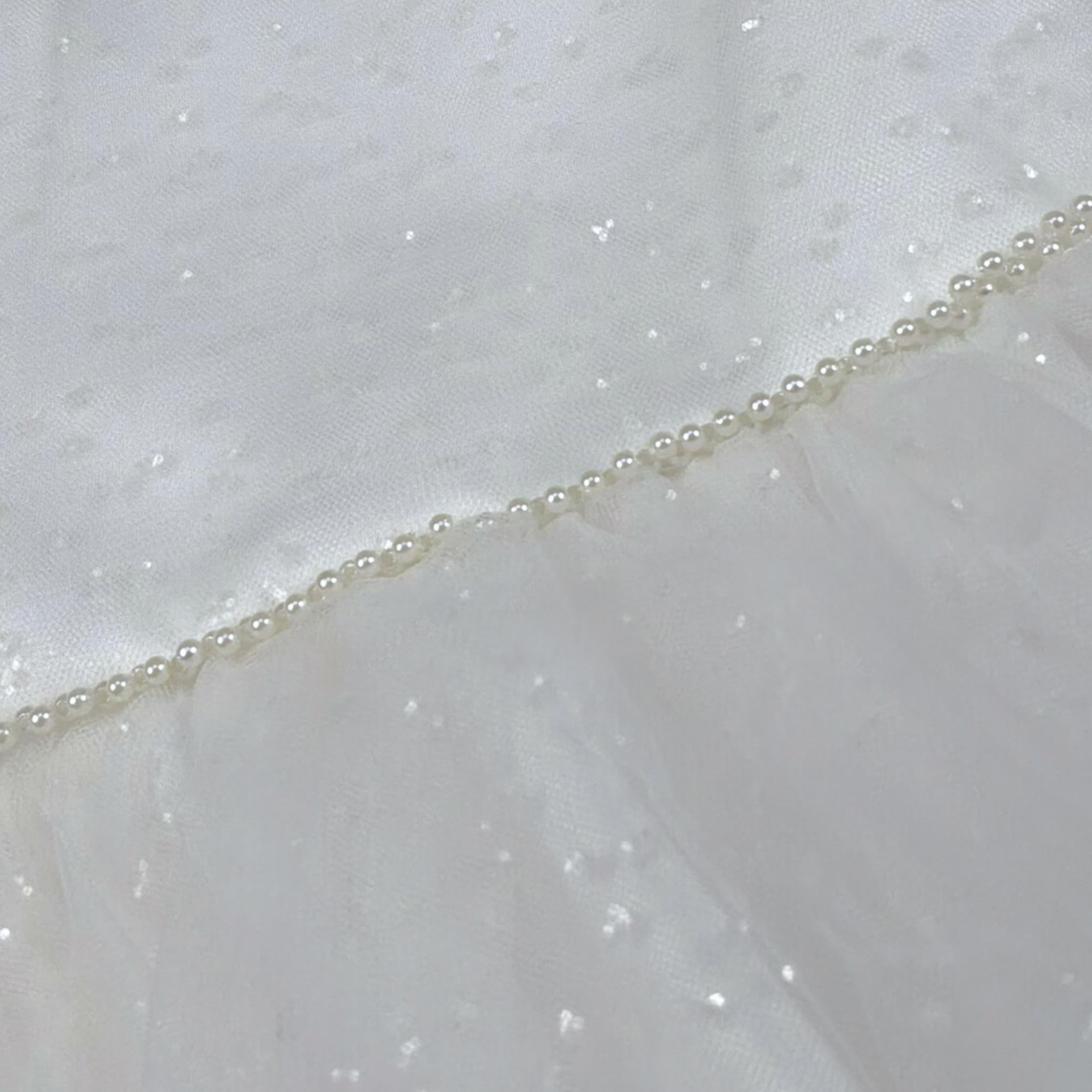 Abel & Lula Abito Cerimonia Tinta Unita con Applicazioni per Bambina 5006 BIANCO ABEL & LULA 