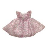 Ninnaoh Abito Tinta Unita con Stampa Fiori per Neonata E25AB70 BIANCO NINNAOH 