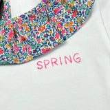 Laranjinha T-Shirt Tinta Unita con Colletto per Neonata 92907V5863L67 BIANCO LARANJINHA 