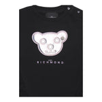 JOHN RICHMOND felpa girocollo tinta unita con stampa Nero per Neonata RIA24020FE NERO JOHN RICHMOND 