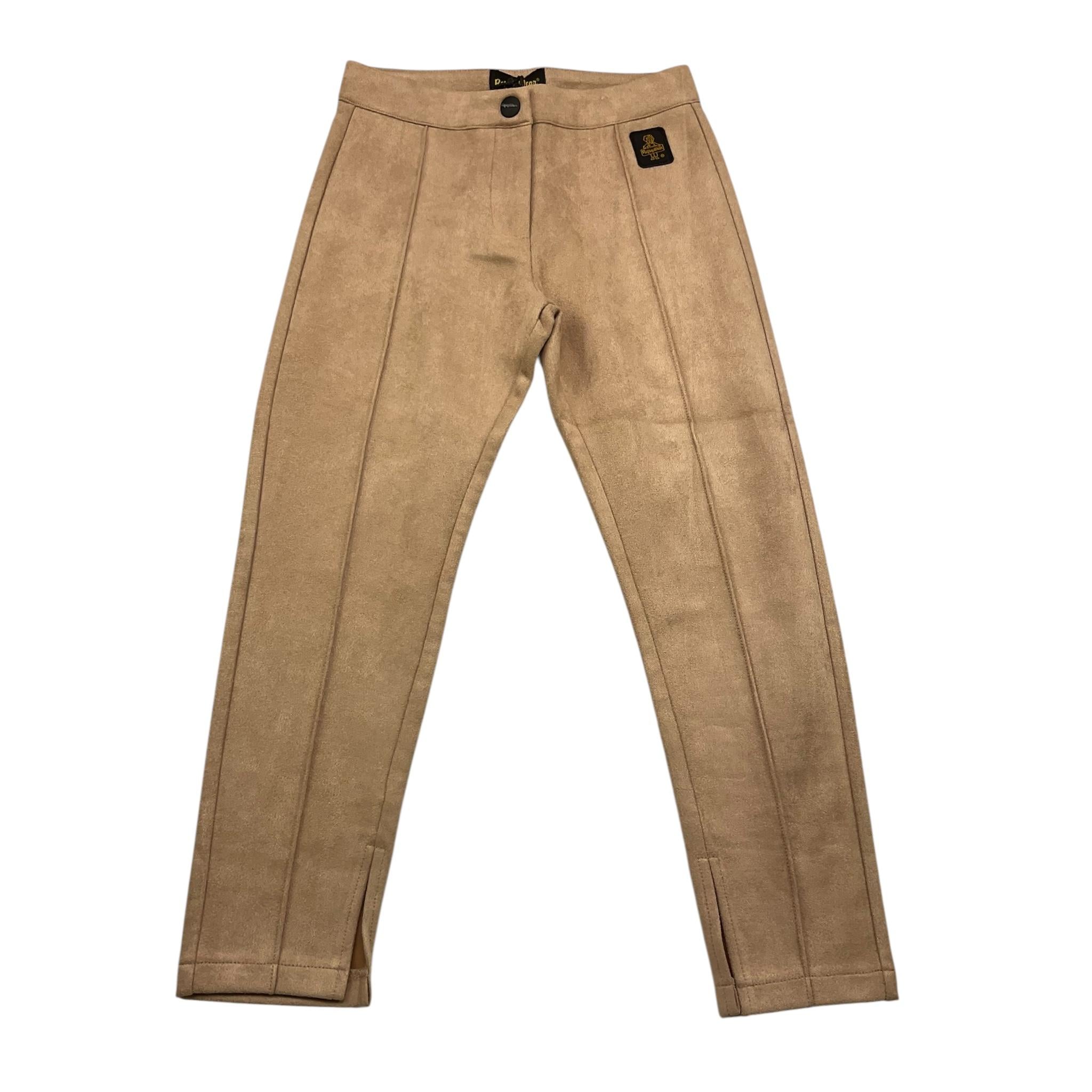 REFRIGIWEAR pantalone tinta unita in camoscio Beige per Bambina RWG192 BEIGE REFRIGIWEAR 