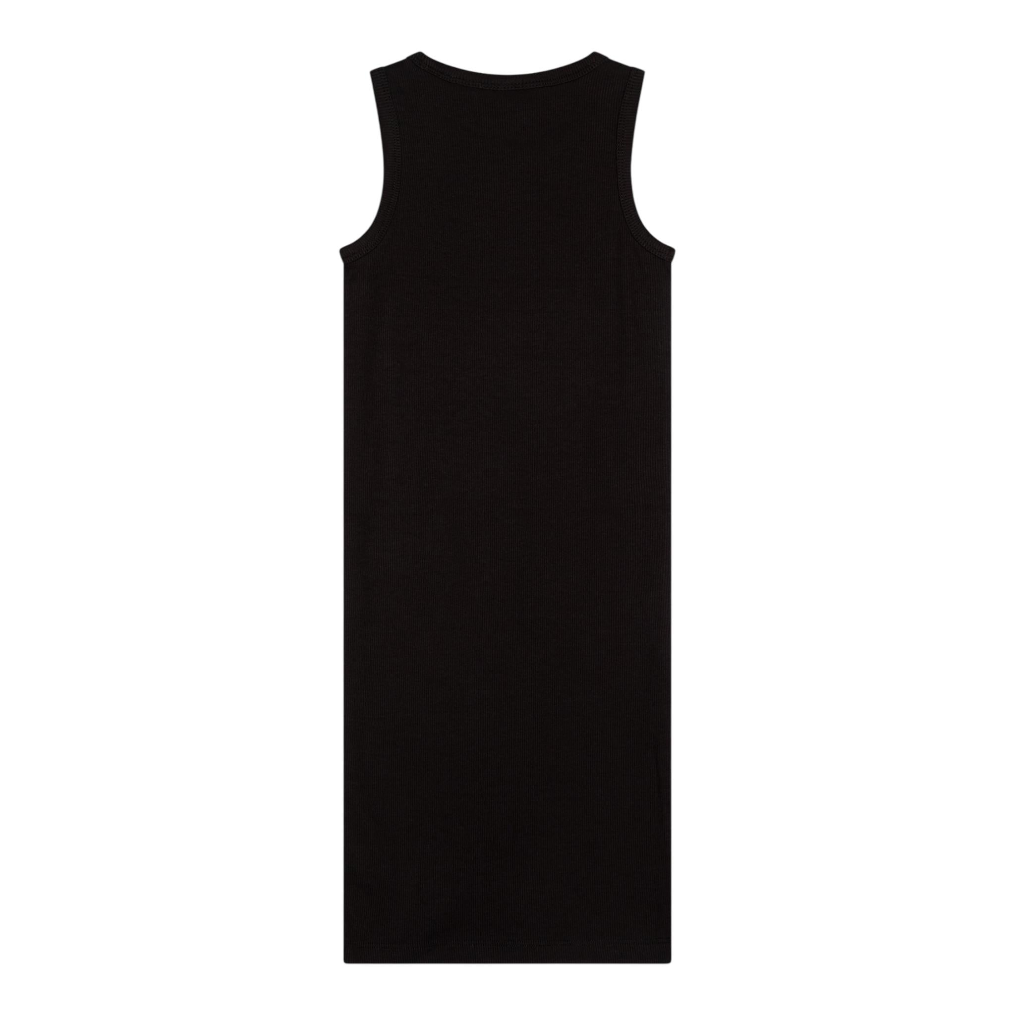 Calvin Klein Abito tinta unita Giromanica con Logo Nero per Bambina IG0IG02906XXX NERO CALVIN KLEIN 