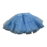 Le Bebe' Gonna Tinta Unita con Tulle Azzurro per Neonata