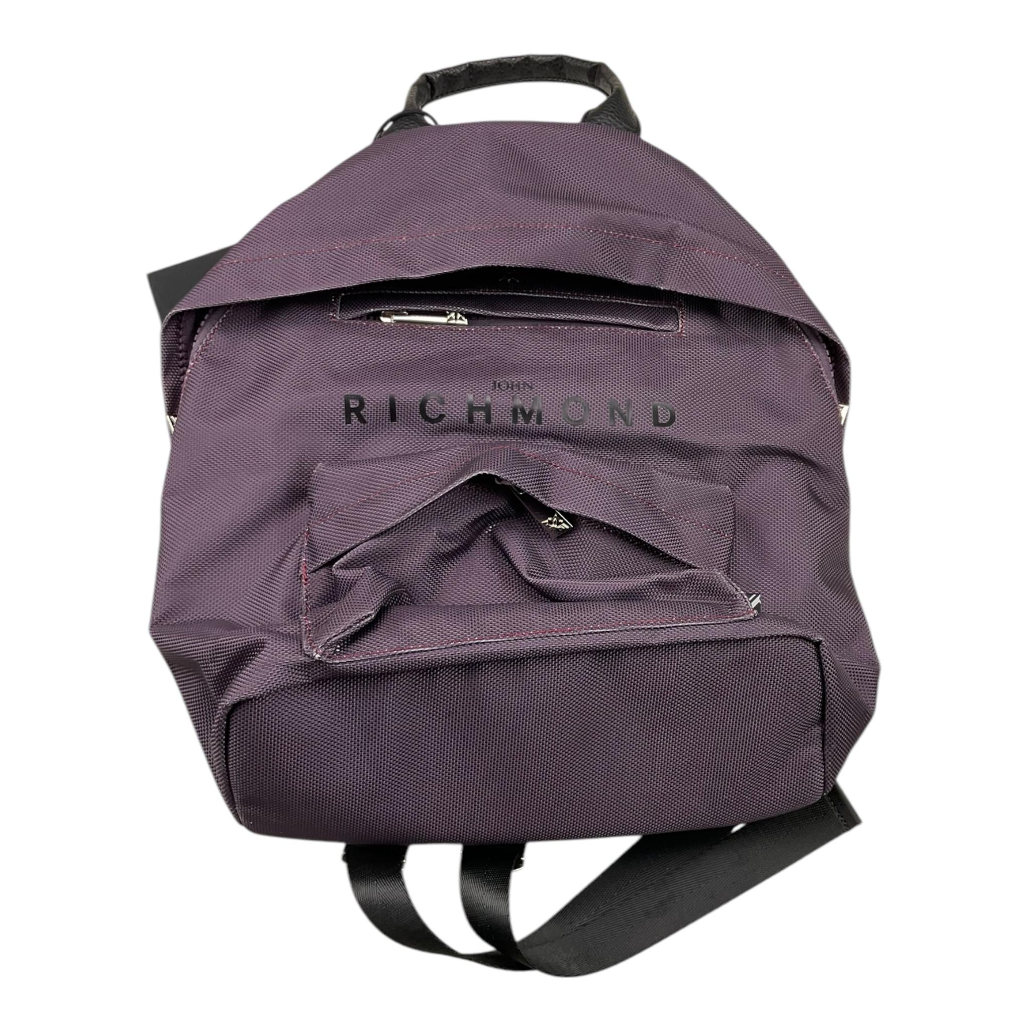 JOHN RICHMOND zaino tinta unita con stampa logo Vinaccio per Bambino RBA25015ZA VINACCIO JOHN RICHMOND 