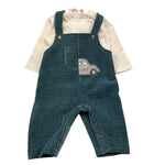 LALALU' completo 2 pezzi shirt-salopette Verde per Neonato SLTL2N VERDE LALALU' 