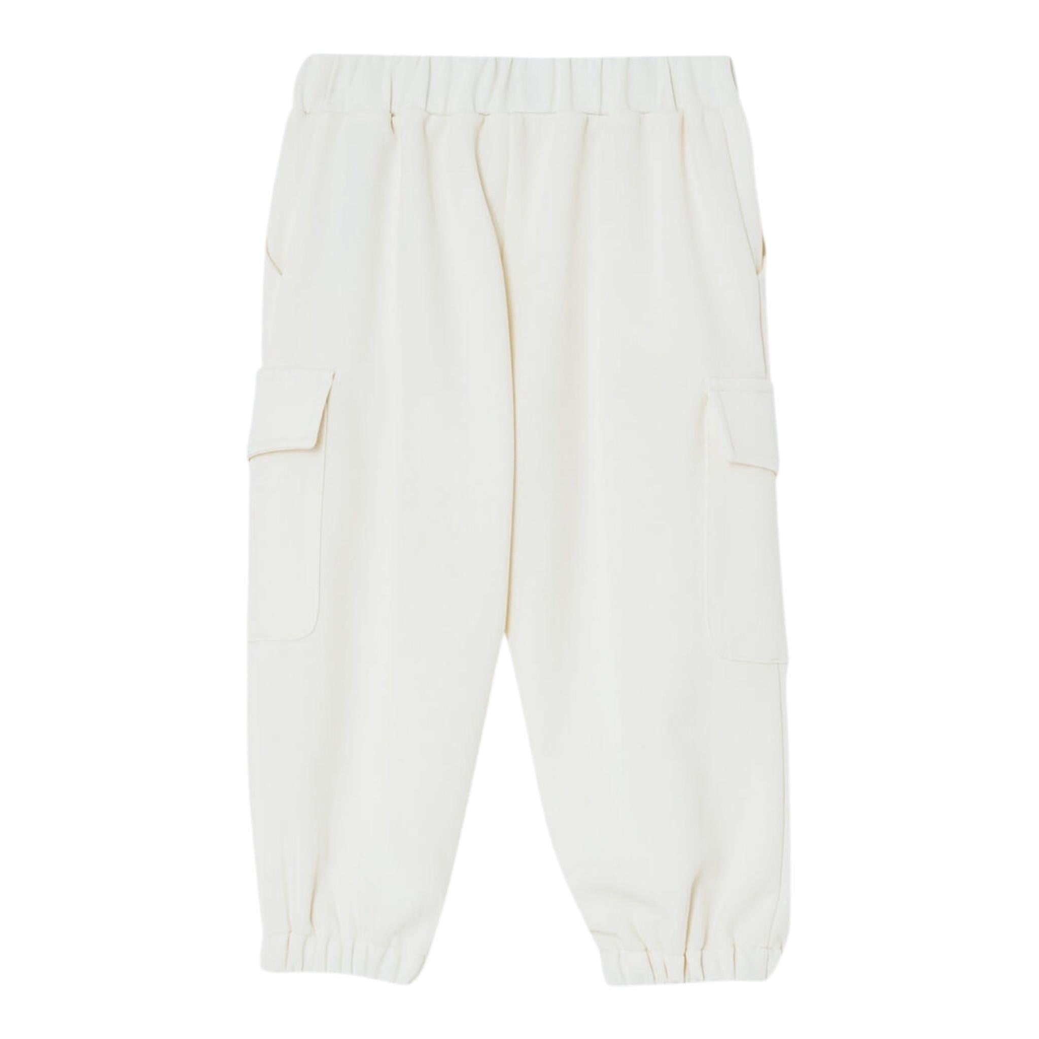 LIU JO pantalone tinta unita con tasconi Panna per Bambina KF4082XXX PANNA LIU JO 