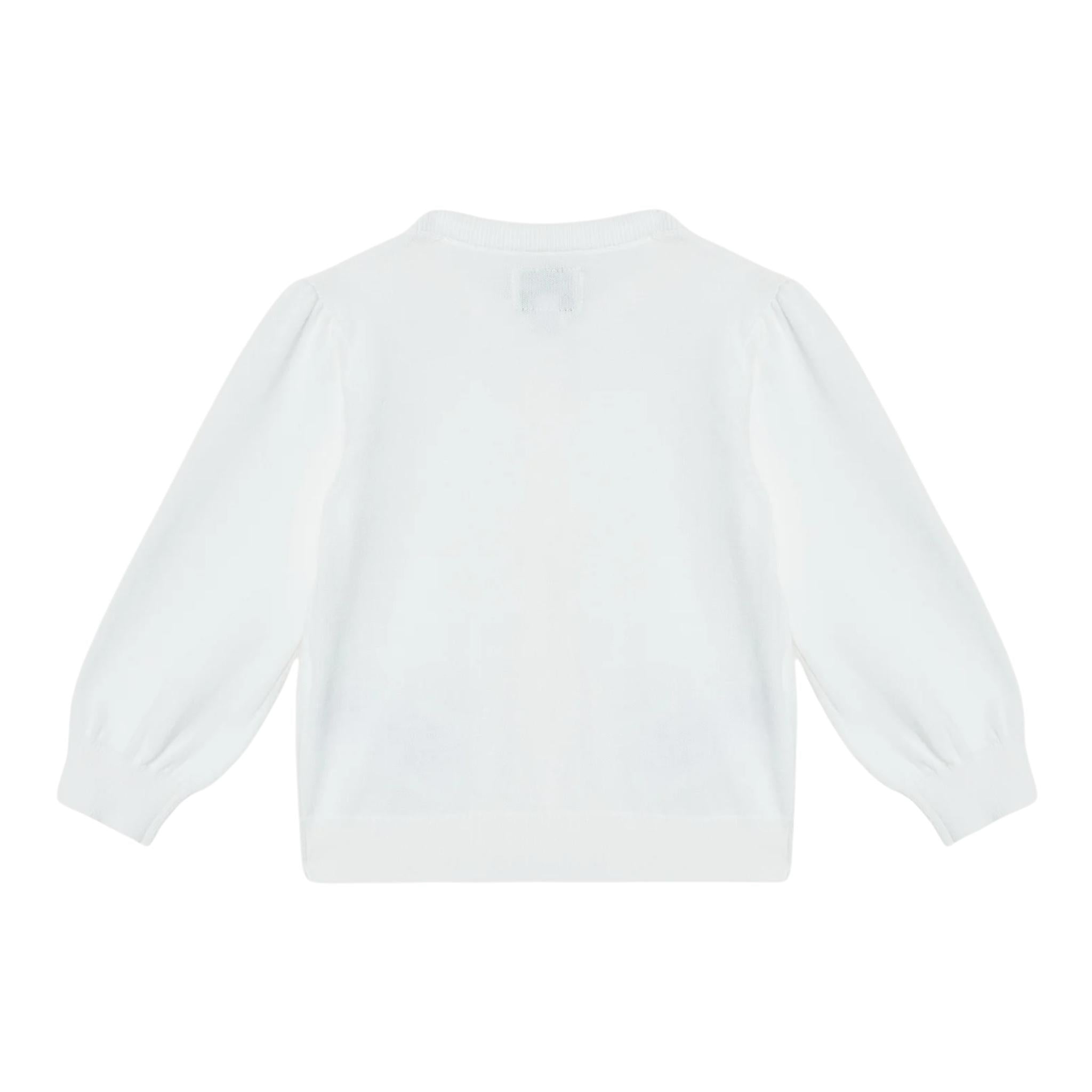 Guess Cardigan Tinta Unita con Paillettes per Neonata K5RR03Z3820 BIANCO GUESS 