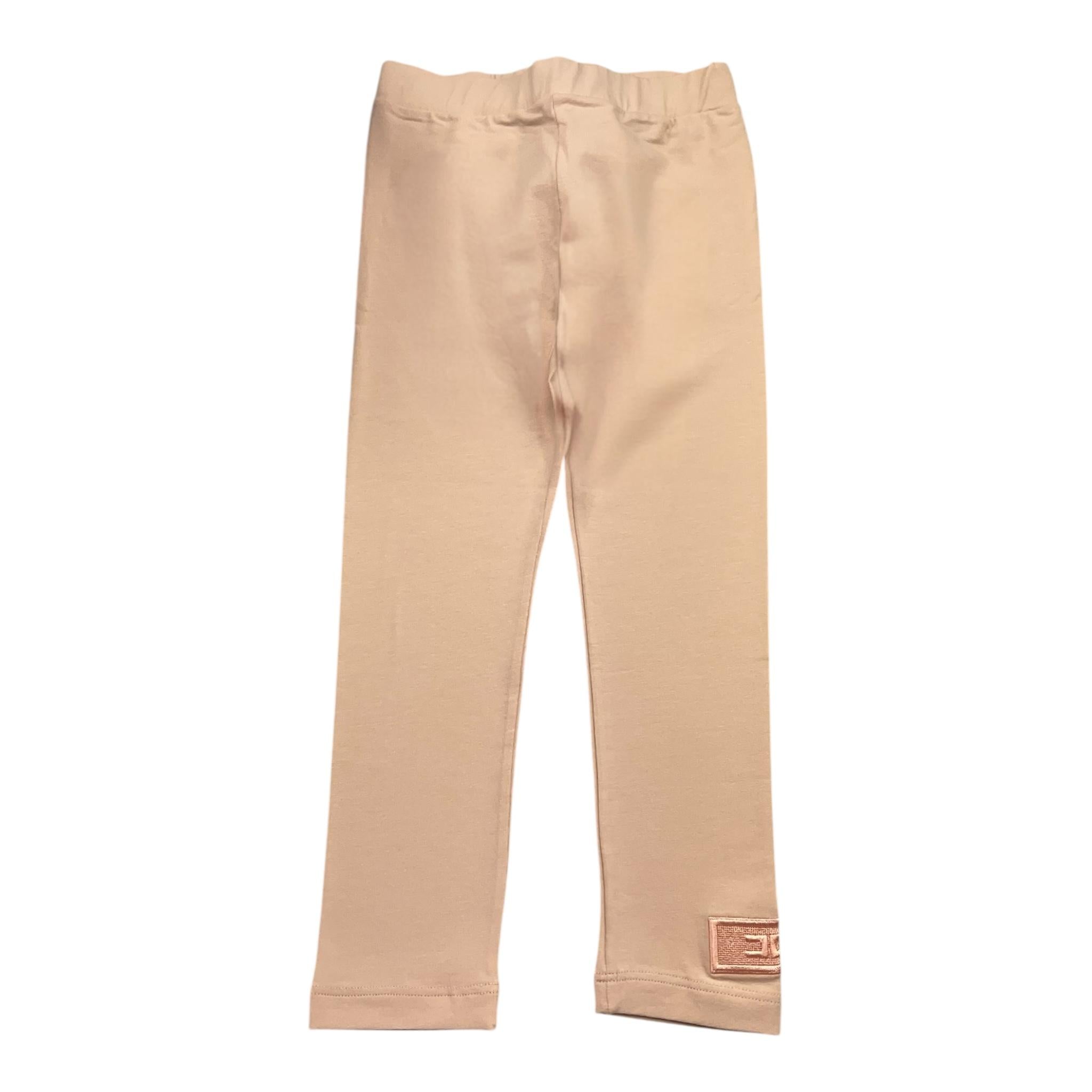 Elisabetta Franchi Leggins Tinta Unita con Logo per Bambina EGPA081 ROSA ELISABETTA FRANCHI 