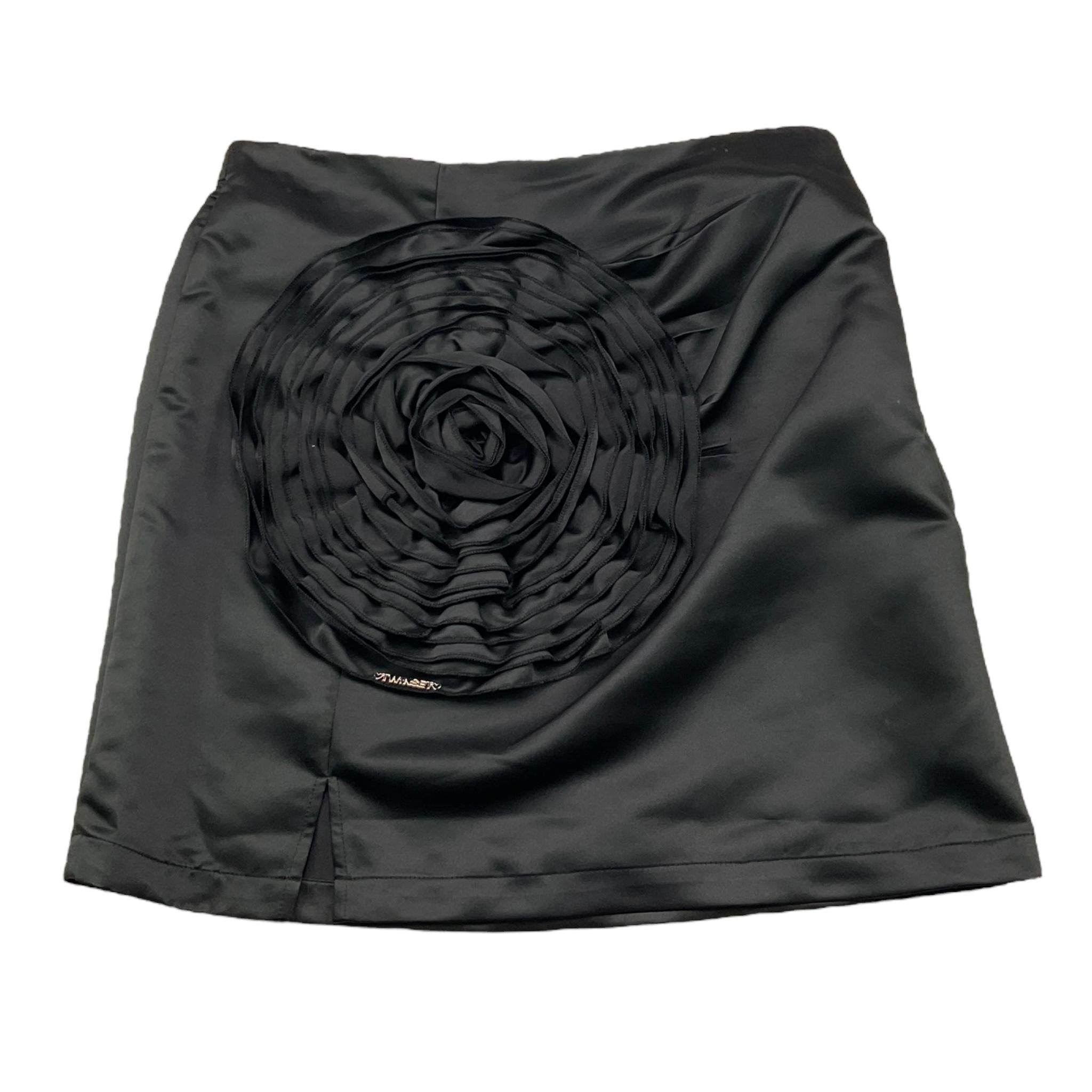 TWINSET gonna tinta unita cn ricamo fiore Nero per Bambina 241GJ2171 NERO TWINSET 