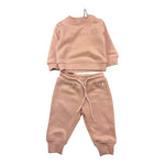 TRUSSARDI completo 2pz tinta unita felpa-pantalone Rosa per Neonata TIA25001CF ROSA TRUSSARDI 