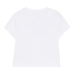 PATRIZIA PEPE t-shirt girocollo tinta unita con stampa paillettata Bianco per Bambina 7M0807 BIANCO PATRIZIA PEPE 