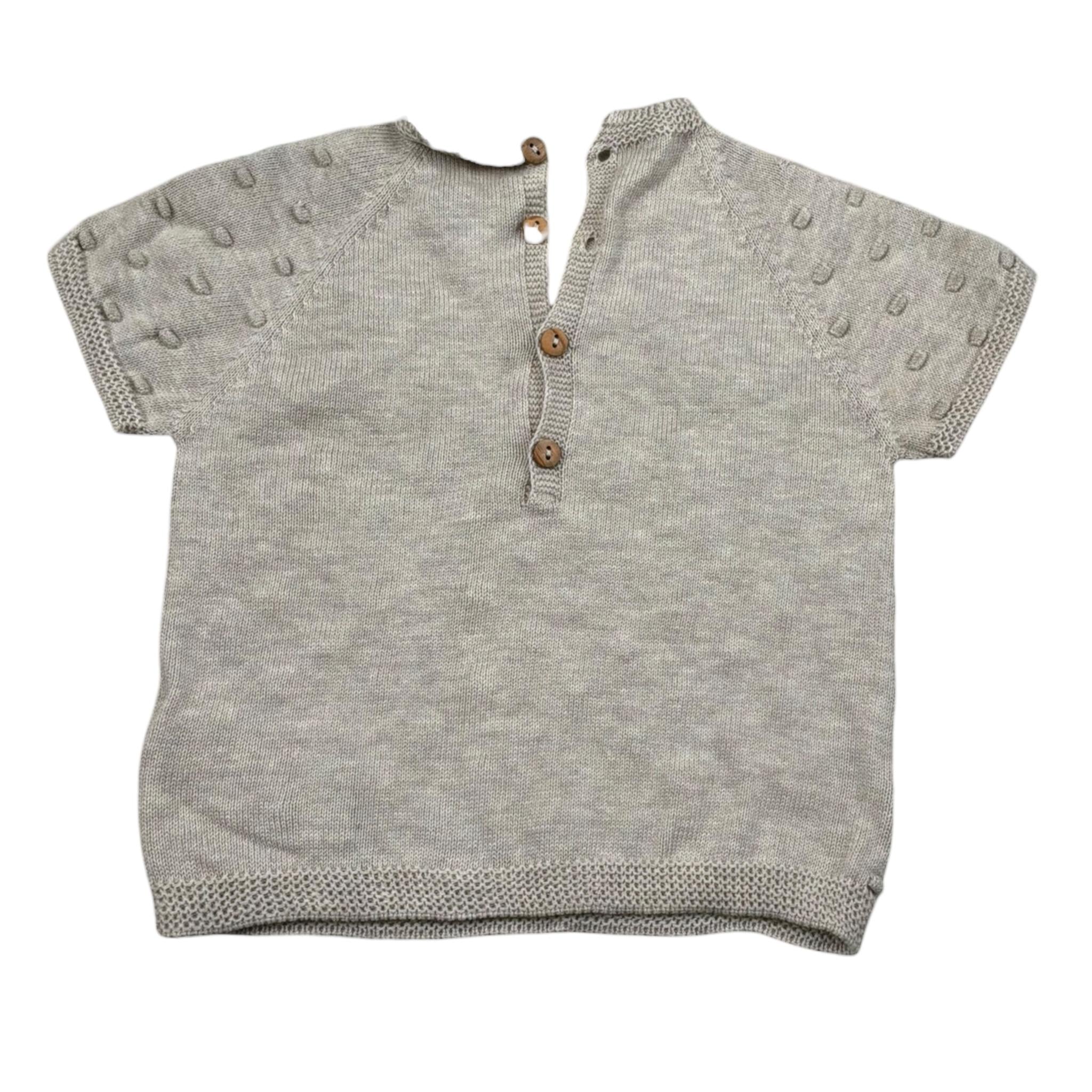 Wedoble T-Shirt Tinta Unita con Ricami per Neonato V2406302A BEIGE WEDOBLE 