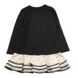 VICOLO abito felpa girocollo tinta unita manica lunga Nero per Bambina 3141V00100 NERO VICOLO 