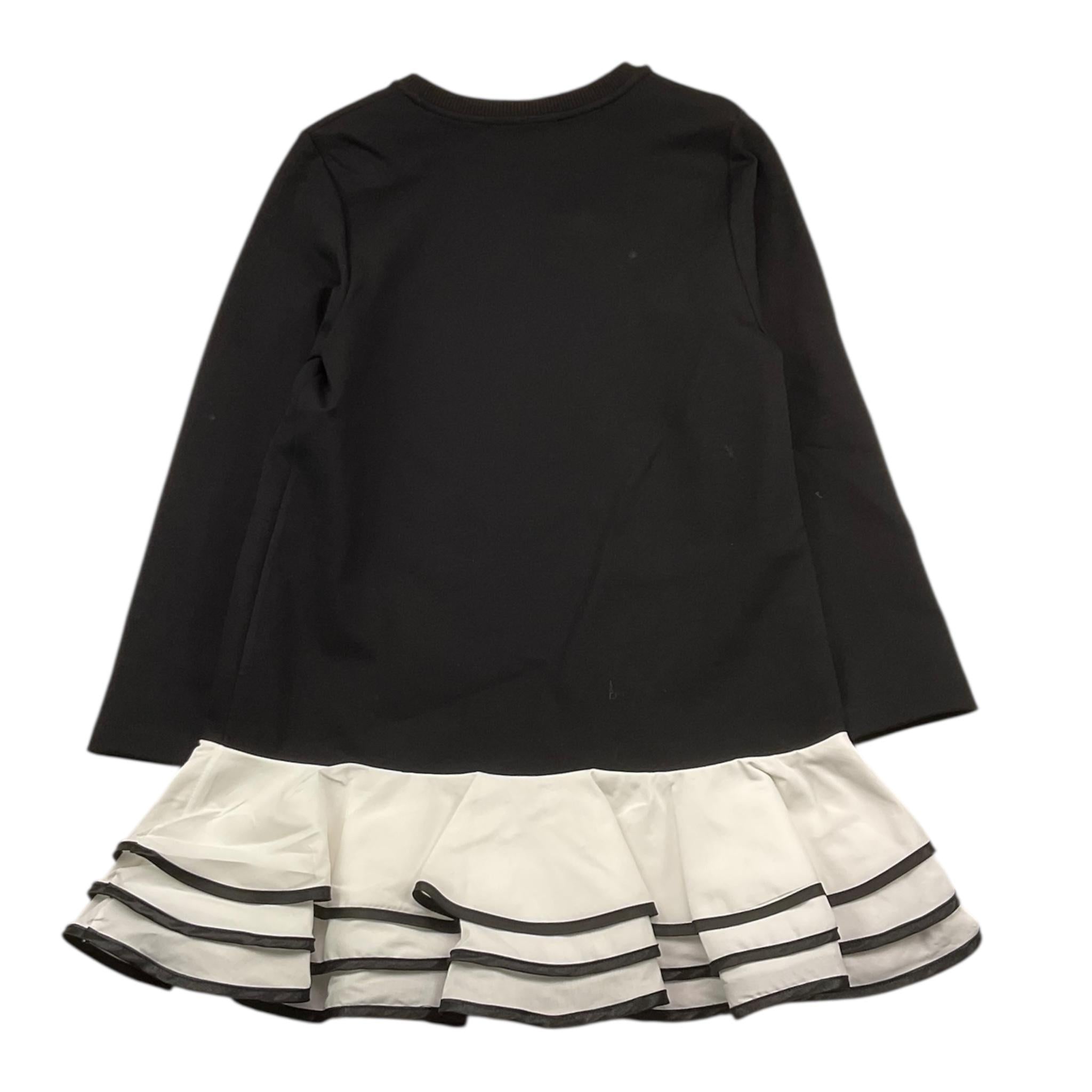 VICOLO abito felpa girocollo tinta unita manica lunga Nero per Bambina 3141V00100 NERO VICOLO 