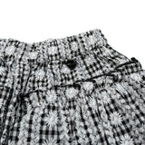 Alice Pi Short Bicolore con Ricami Bianco/Nero per Neonata S231401 BIANCO/NERO ALICE PI 
