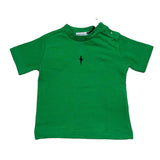 Cesare Paciotti T-Shirt Girocollo Tinta Unita con Stampa per Neonato TSP5105BXX VERDE CESARE PACIOTTI 
