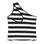 Patrizia Pepe Top Bicolore con Fantasia A Righe per Bambina 7M0875 BIANCO/NERO PATRIZIA PEPE 