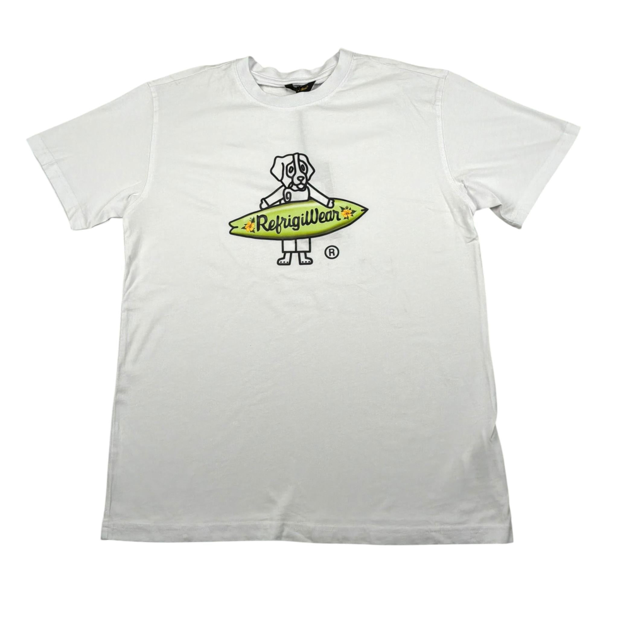 Refrigiwear T-Shirt Girocollo Tinta Unita con Stampa per Bambino RW431 BIANCO REFRIGIWEAR 