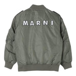 MISSONI giubbino tinta unita con zip e logo Verde per Bambino M01207 VERDE MISSONI 