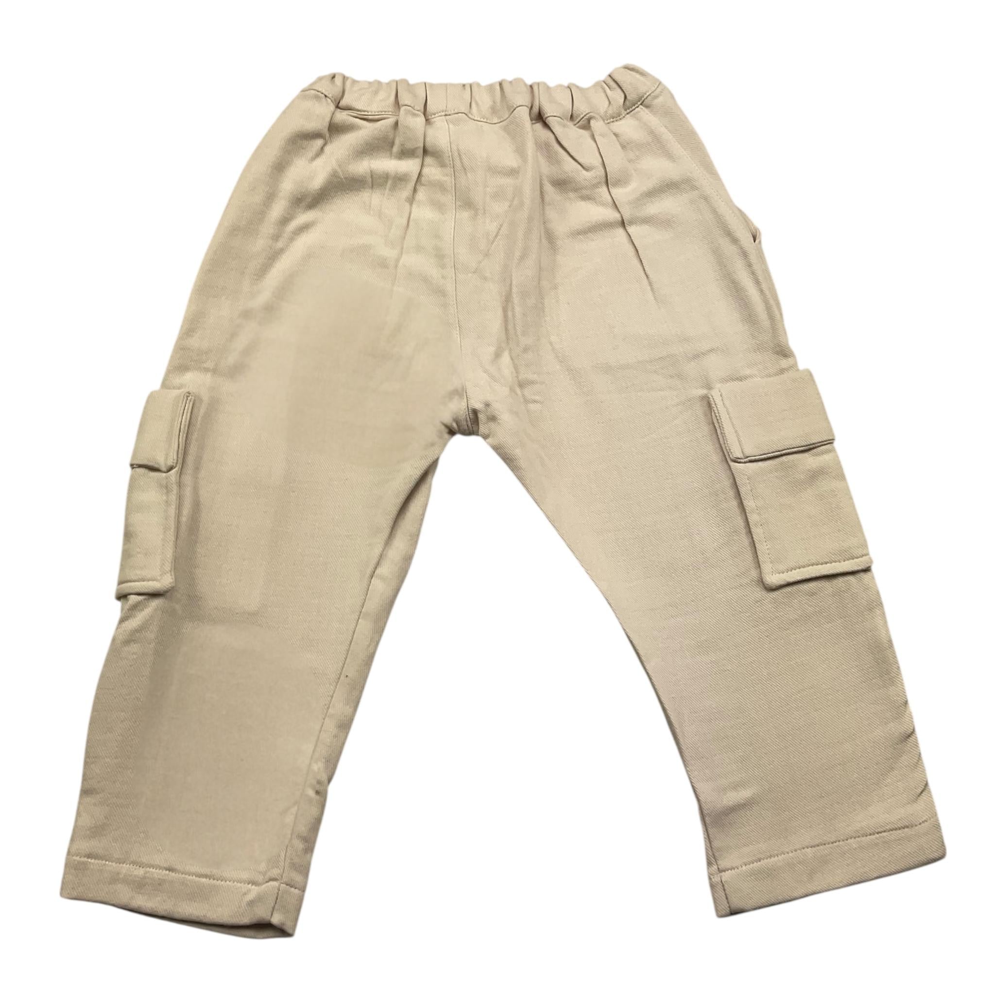 PETIT INDI pantalone tint unita con elastico in vita Panna per Bambino AW24BK8705J PANNA PETIT INDI 