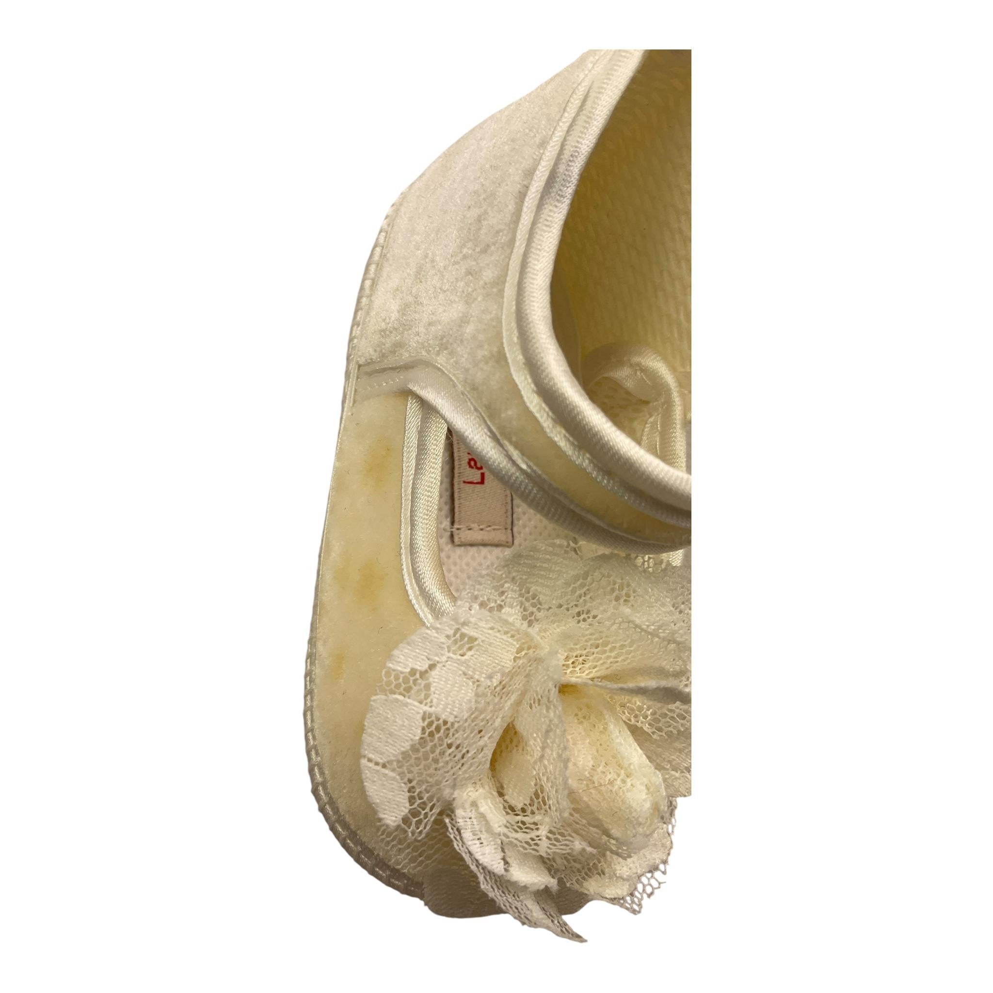 LE BEBE' sandali tinta unita cn applicazione Avorio per Neonata LB9202 AVORIO LE BEBE' 