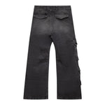 Diesel Jeans Modello Palazzo con Tasconi Nero per Bambina J01725XXX NERO DIESEL 