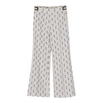 Elisabetta Franchi Pantalone tinta unita Stampe Logo Panna per Bambina EFPA192 PANNA ELISABETTA FRANCHI 
