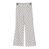 Elisabetta Franchi Pantalone tinta unita Stampe Logo Panna per Bambina EFPA192 PANNA ELISABETTA FRANCHI 