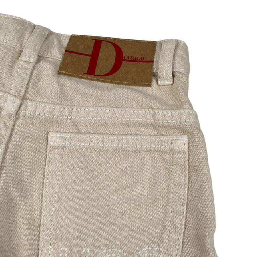 Dou Dou Jeans Tinta Unita con 5 Tasche per Bambina DW6P20Z BEIGE DOU DOU 
