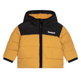 TIMBERLAND giubbino tinta unita con cappuccio in contrasto Giallo per Neonato T60246 GIALLO TIMBERLAND 